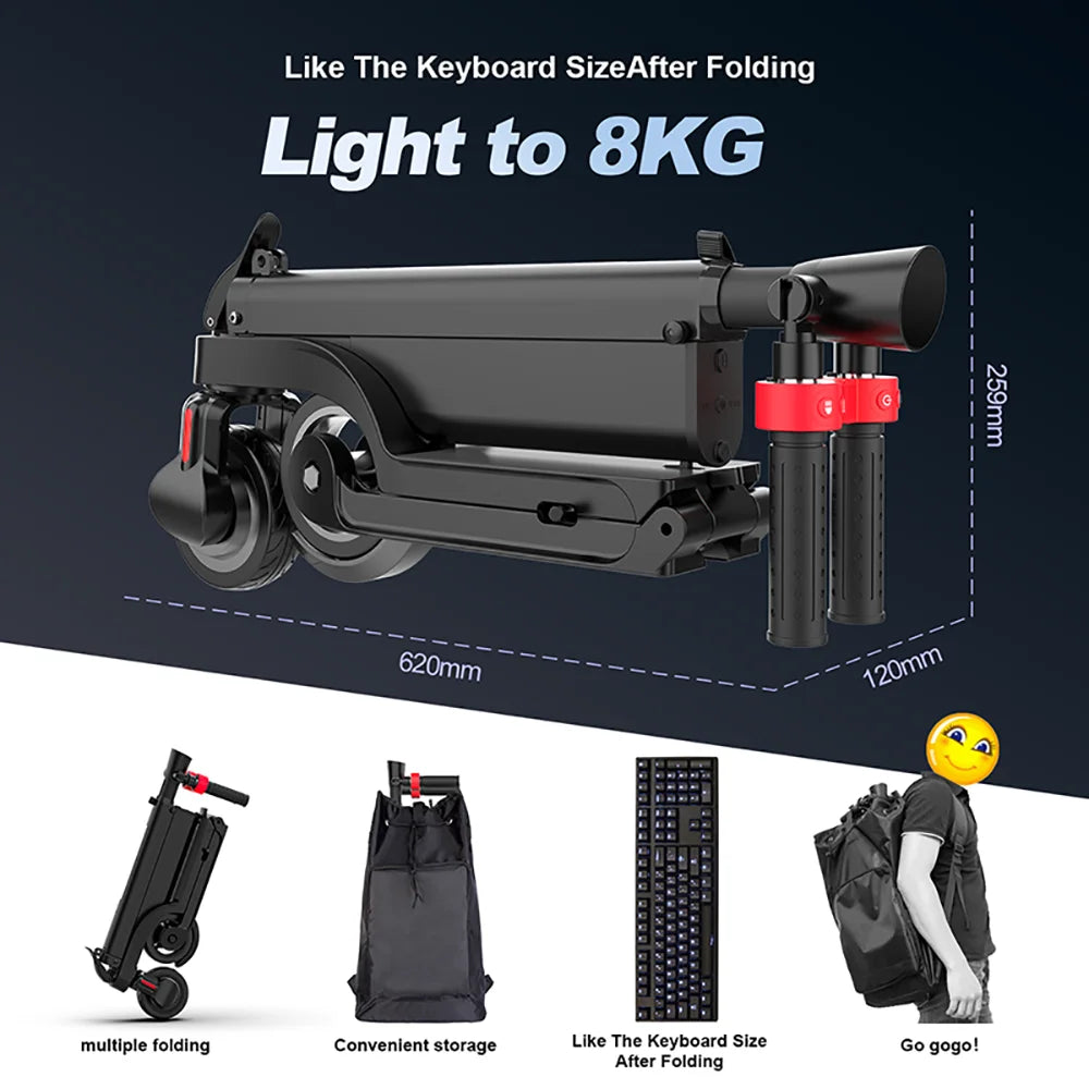 Huanci X6 350W Foldable Electric Scooter With Quick Charge