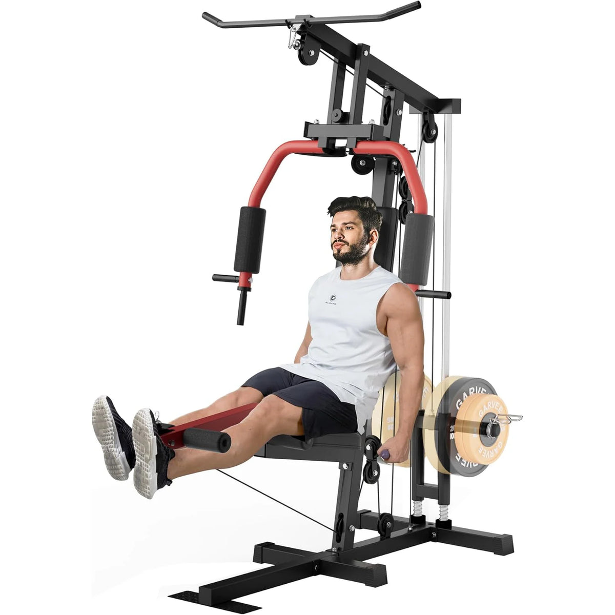 HiMISS 5-in-1 Home Gym Machine for Full Body Strength Training Workout