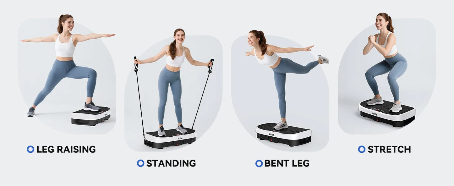 HTM Vibration Plate Fitness Multi Function Trainer for Home Gym
