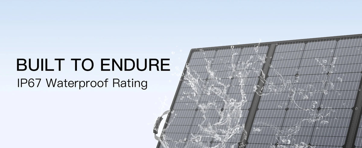 MHPOWOS Portable Foldable Solar Panel for RV and Outdoor Use