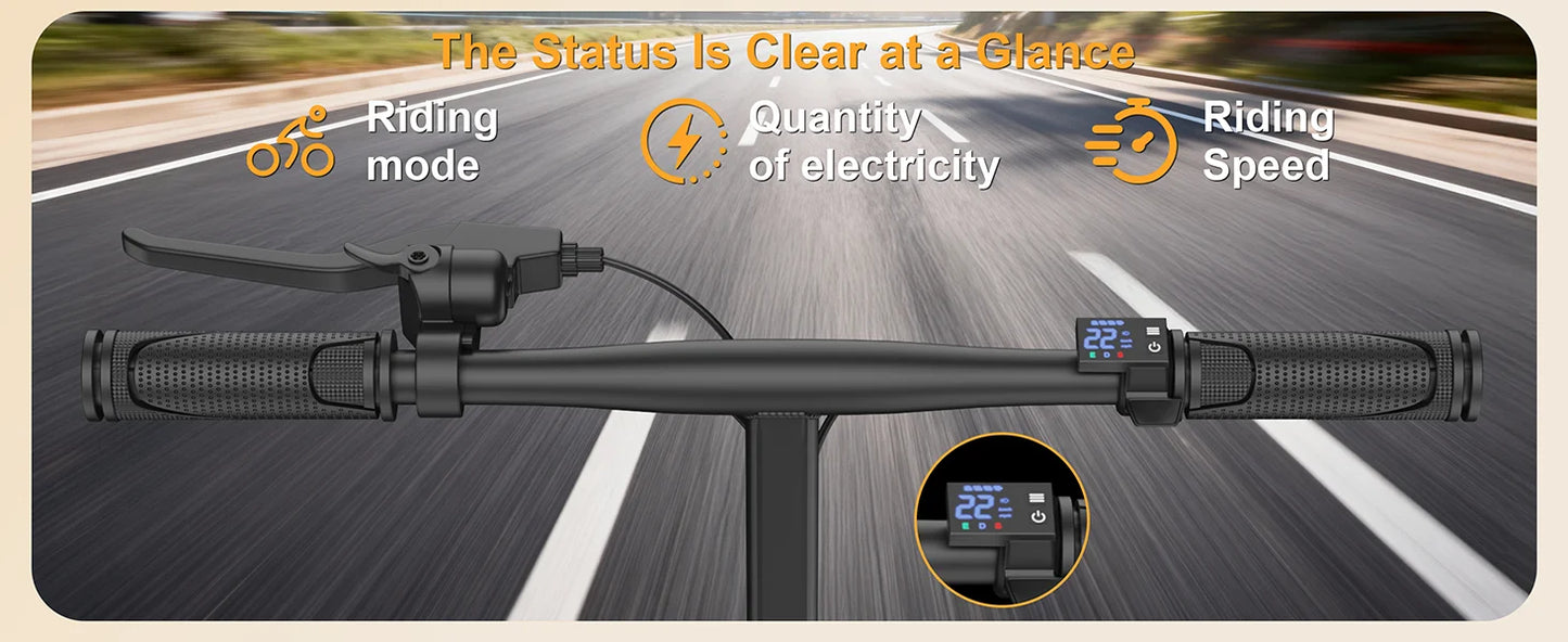 Ladped Foldable Dual Seat Electric Bike With 500W Motor