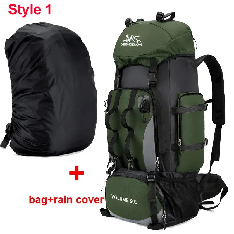 Scione Waterproof Hiking Backpack Large Capacity For Trekking And Camping