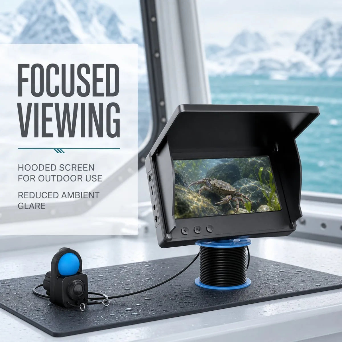 Aoerwei Portable Underwater Fishing Camera With Night Vision