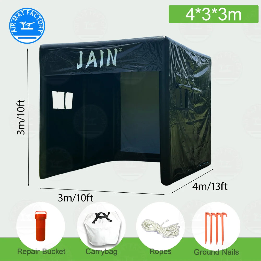 Inflatable Golf Simulator Enclosure With Air Pump And Carry Bag