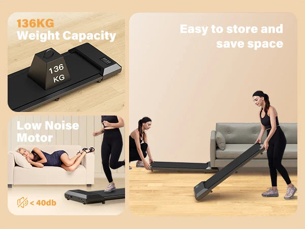 Superun 2.5 HP Treadmill Home Use With LCD Display 2in1