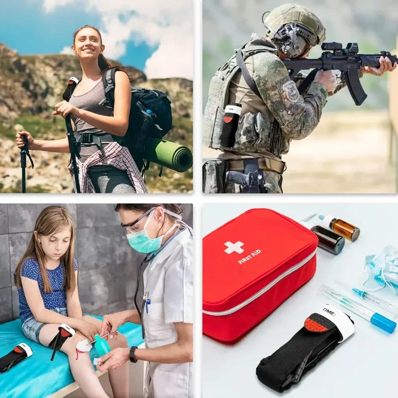 Adjustable Tactical Tourniquet Set For Emergency Medical First Aid