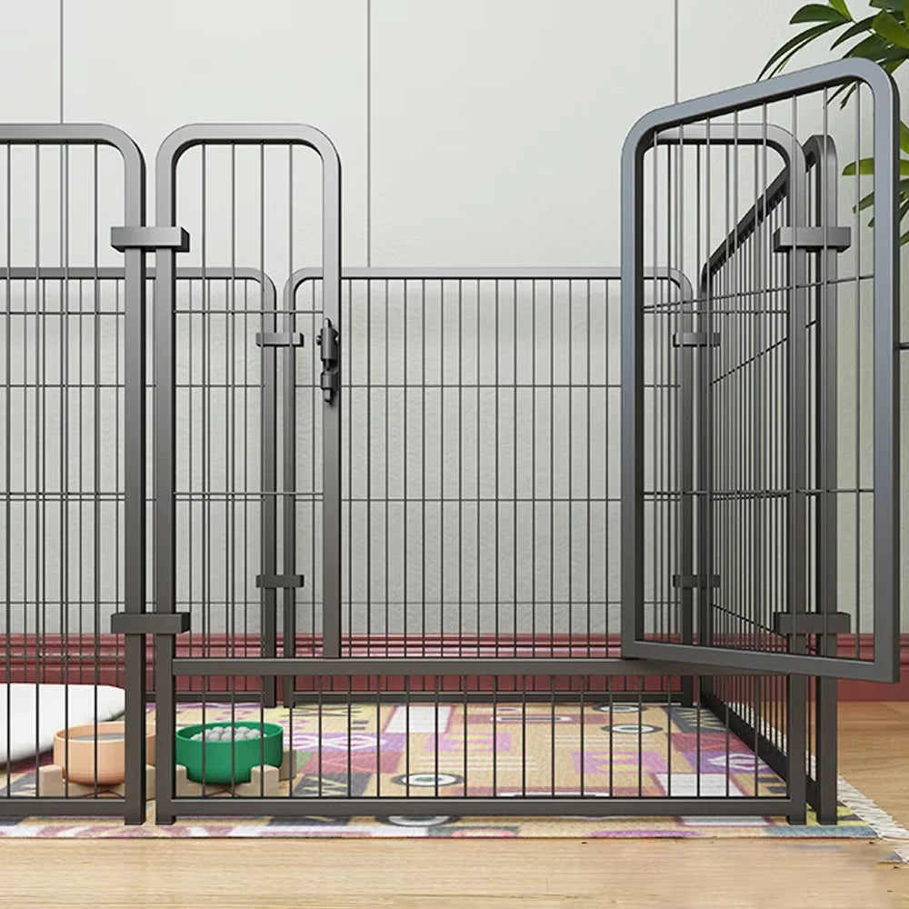 Foldable Stainless Steel Dog Playpen Exercise Fence For Pets