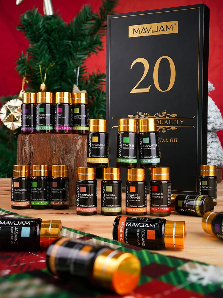 MAYJAM Essential Oils Gift Set For Aromatherapy And Diffusers