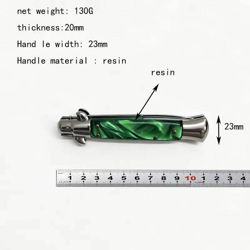 Stainless Steel Folding Pocket Knife for Camping and Outdoor Use
