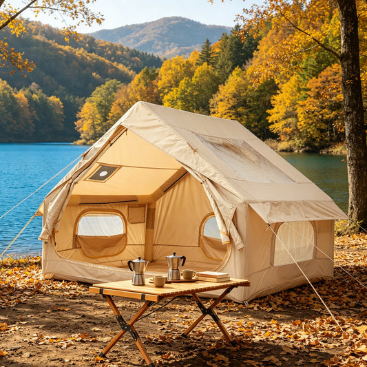 Spacious Waterproof Inflatable Camping Tent Oxford Fabric Family Shelter