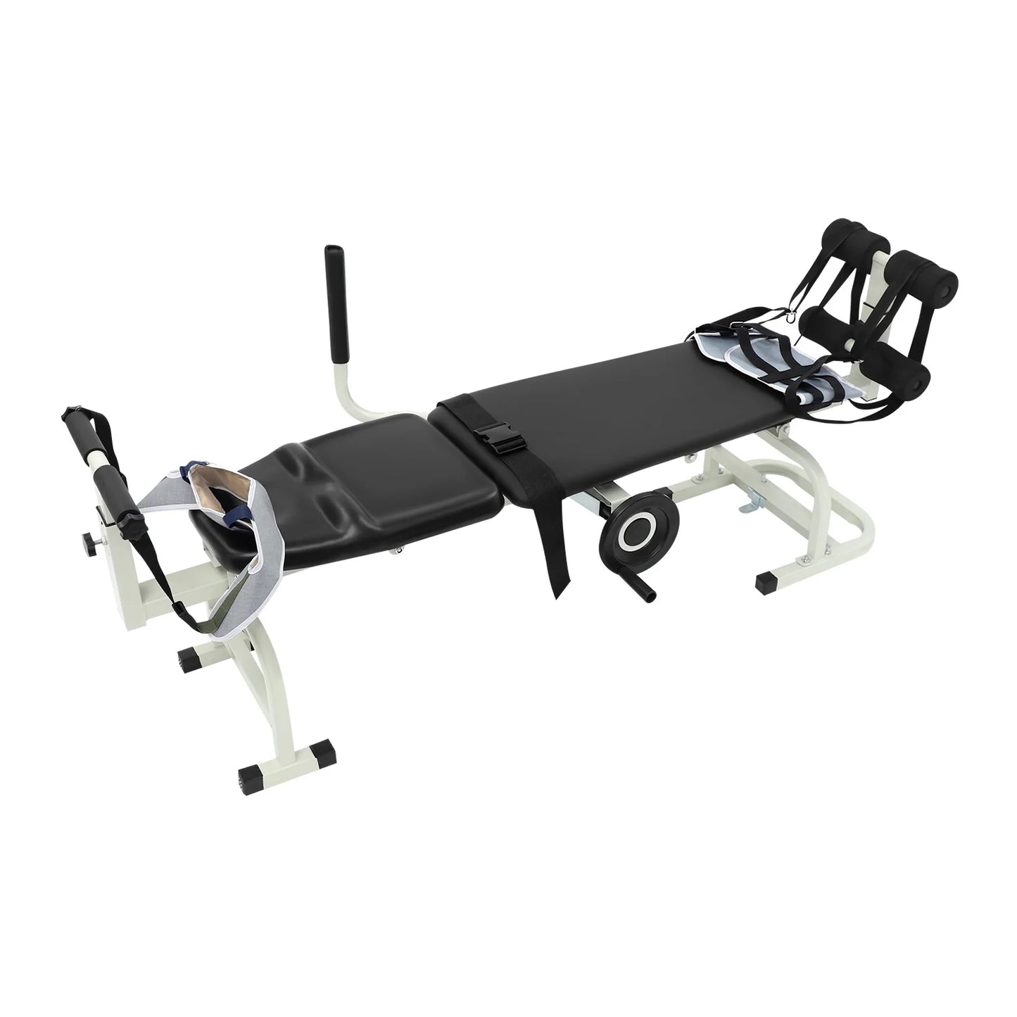Adjustable Multifunctional Back Stretch Bench With Cervical Traction Support