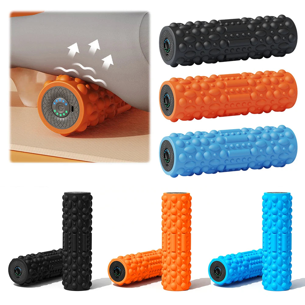 APWIKOGER Electric Vibrating Foam Roller Massager With 5 Modes