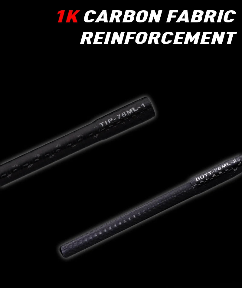 Purelure Seabed Carbon Spin Rod With Fuji Components