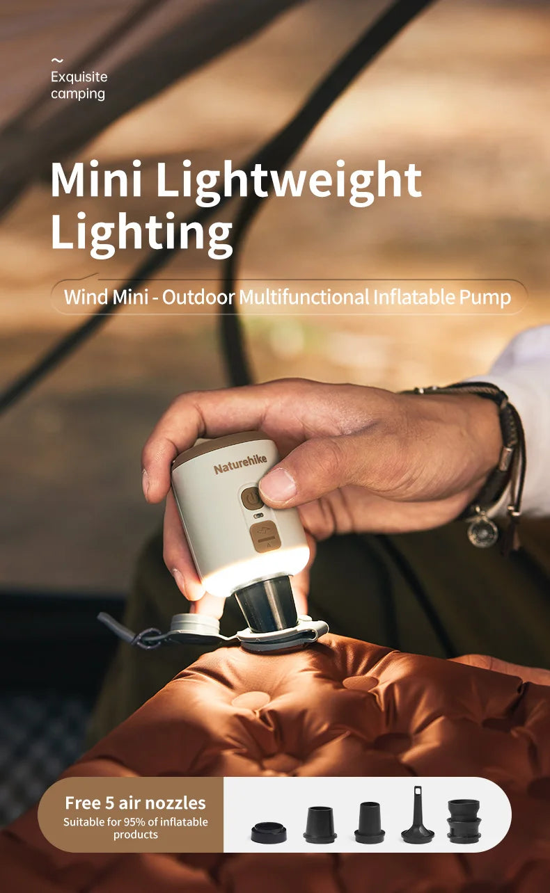 Naturehike Compact Electric Air Pump For Camping Inflatables