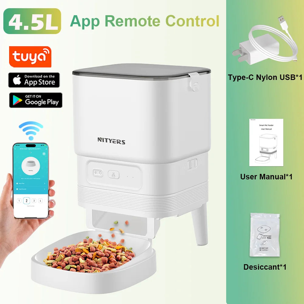 Nityers Smart WiFi Automatic Pet Feeder With App Control