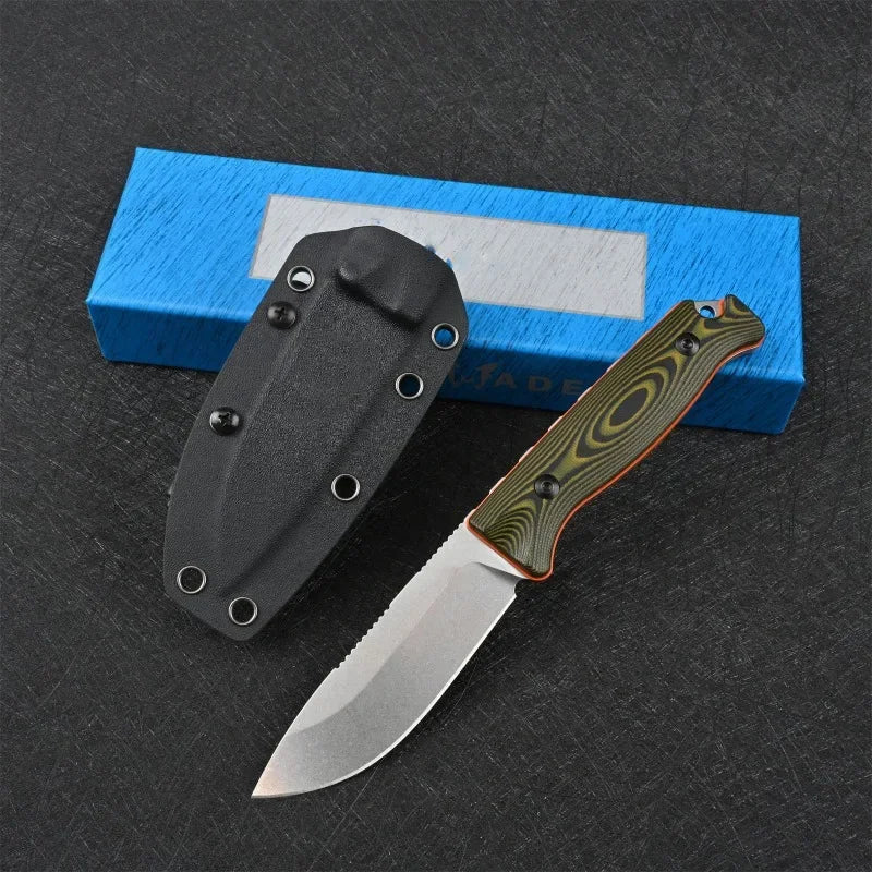 Diy Outdoor Fixed Blade Camping Knife With G10 Handle