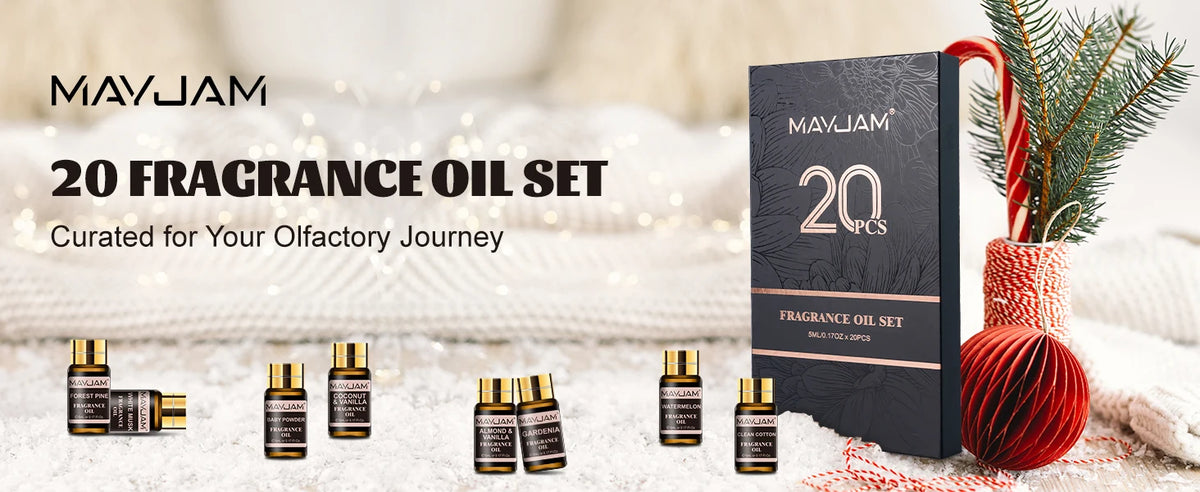 MAYJAM Fragrance Oil Set for Diffusers, Candle and Soap Making