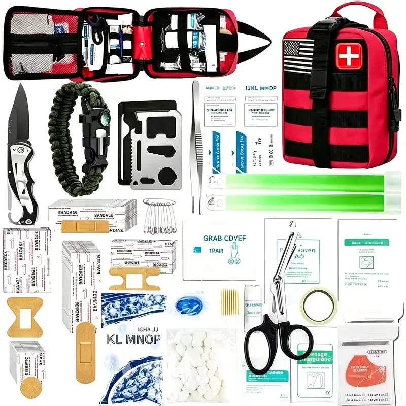 Essential First Aid Kit For Camping Travel And Emergency Survival