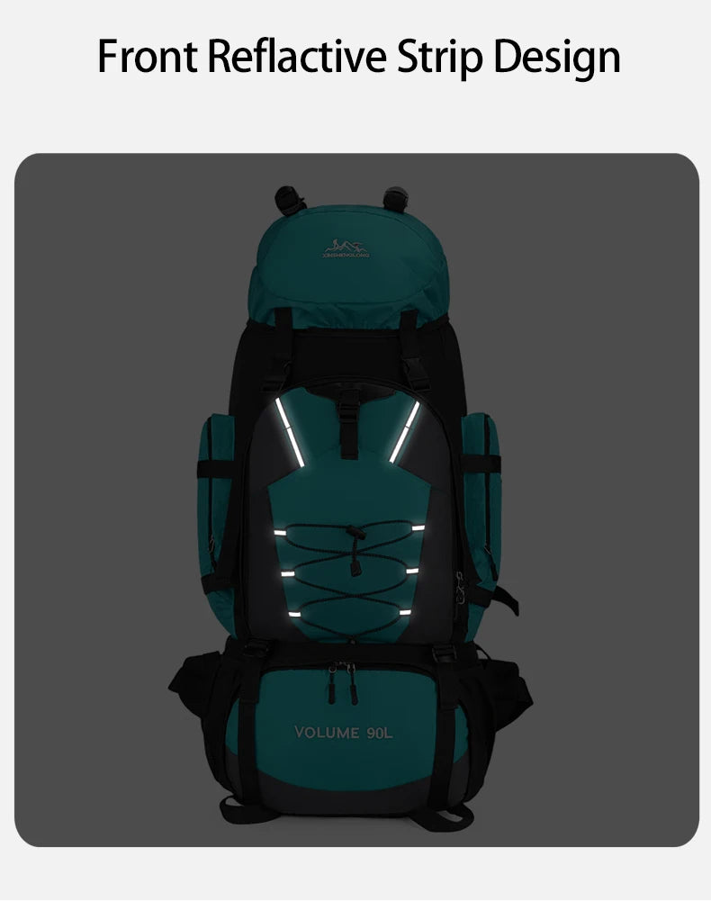 Scione Waterproof Hiking Backpack Large Capacity For Trekking And Camping
