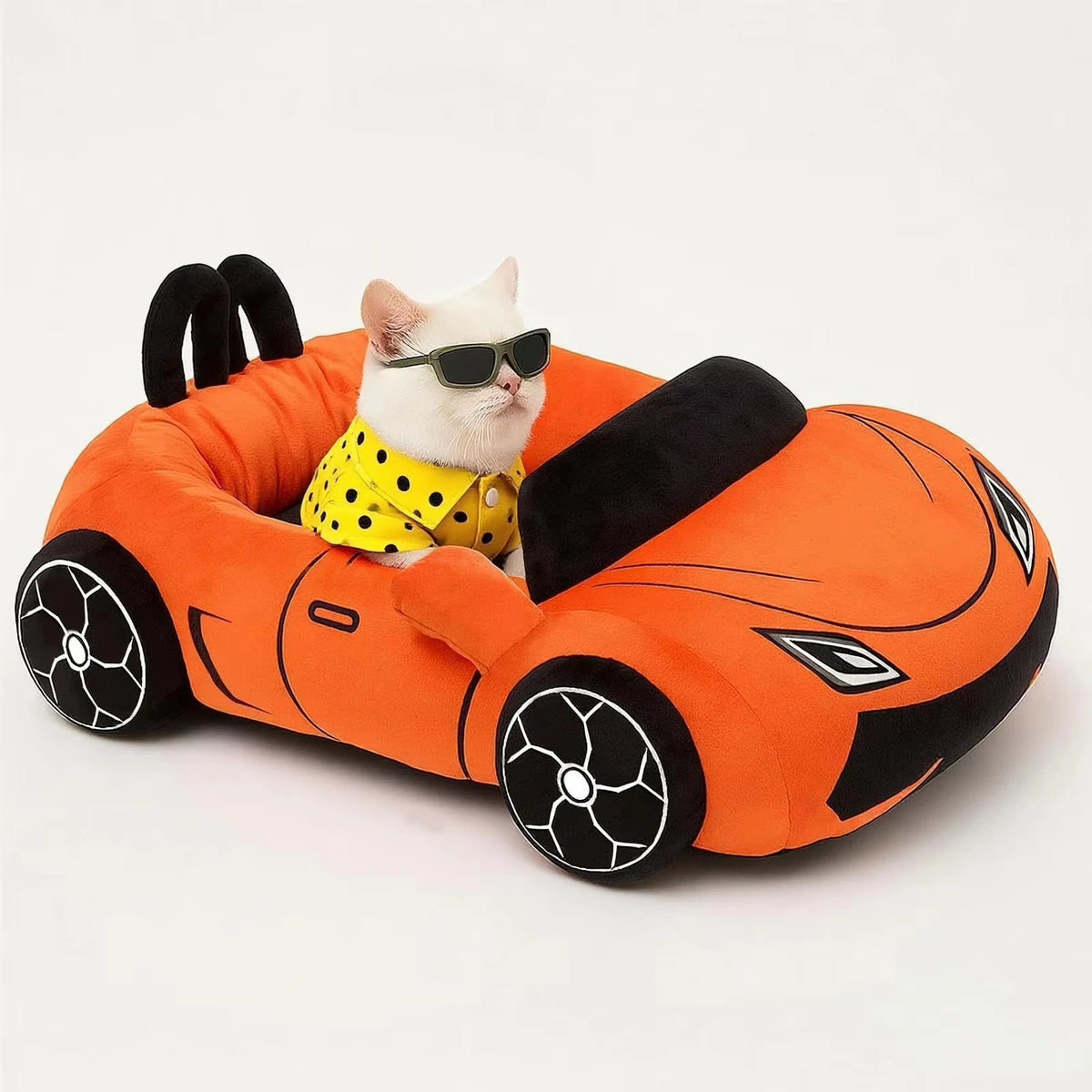 CWV Supercar Cat Bed With Soft Washable Cushion For Cats