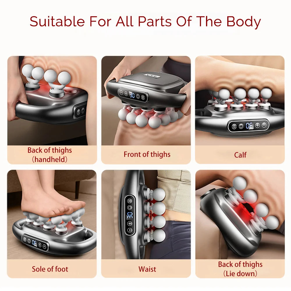 Foreverlily 16 Head Fascia Gun Full Body Massager With 9 Modes