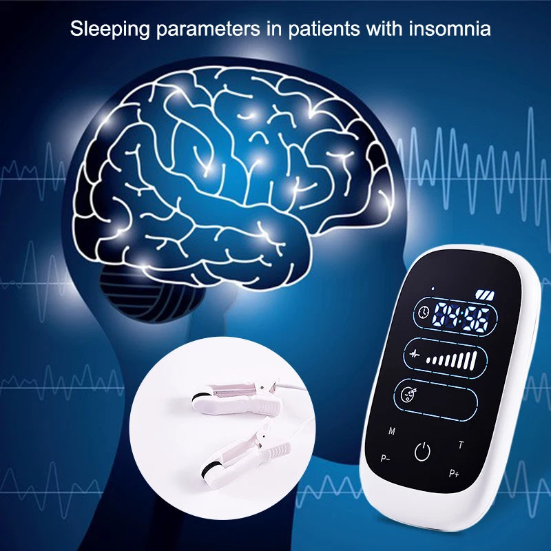 ATANG CES Insomnia Treatment Device With Ear Clip Electrodes