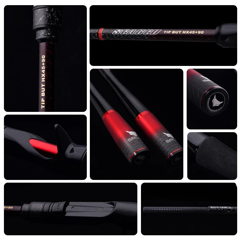 Purelure Seabed Carbon Spin Rod With Fuji Components
