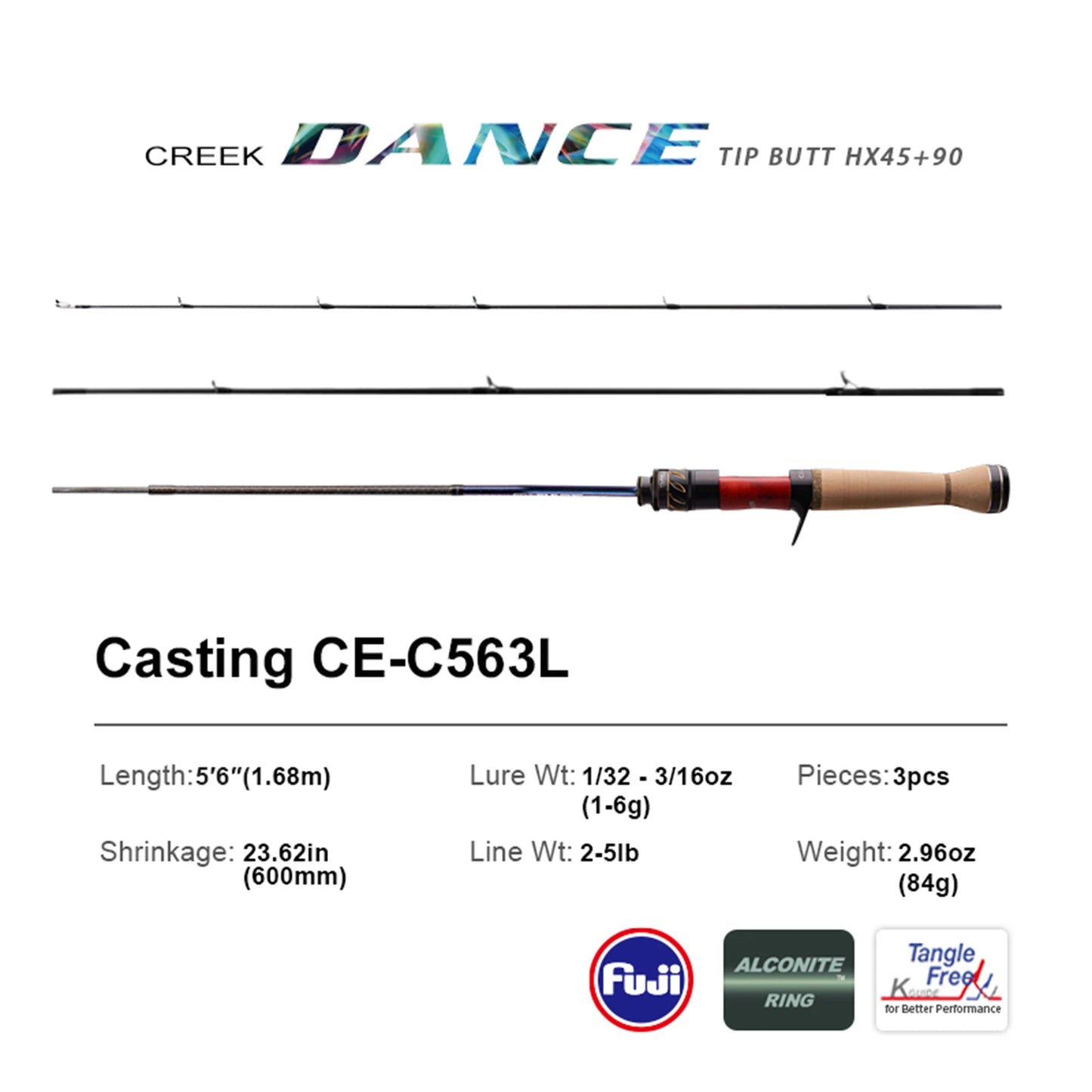 Purelure Creek Dance Ultralight Trout Spinning Rod Fuji Guides