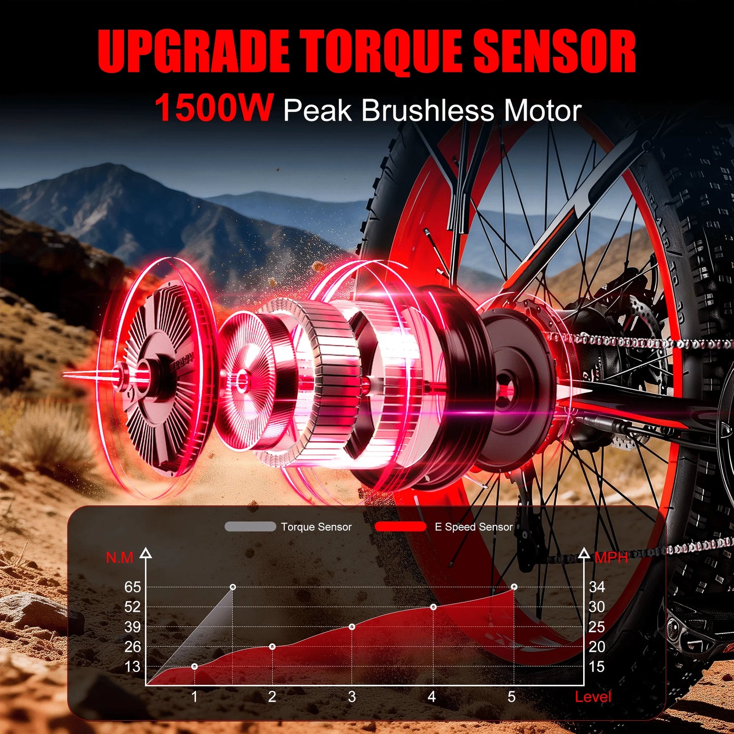 EOEOTWO E01 1000W Fat Tire Electric Bike Adults Extended Range