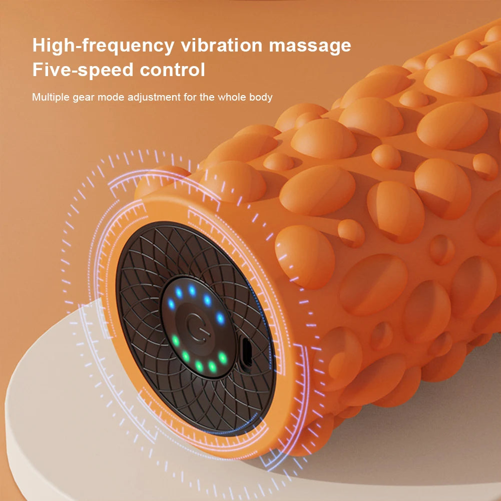 APWIKOGER Electric Vibrating Foam Roller Massager With 5 Modes