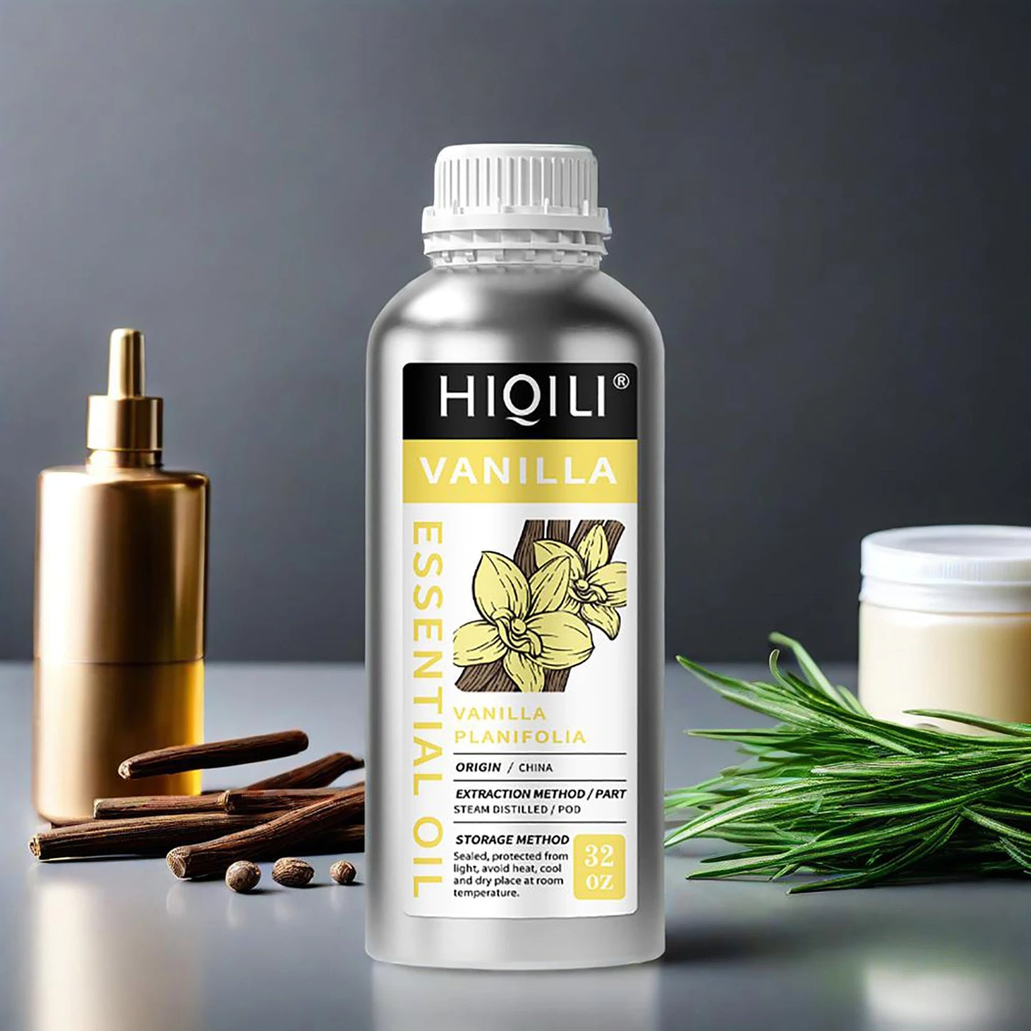 HIQILI Vanilla Rosemary Lemongrass Essential Oil for Diffusers
