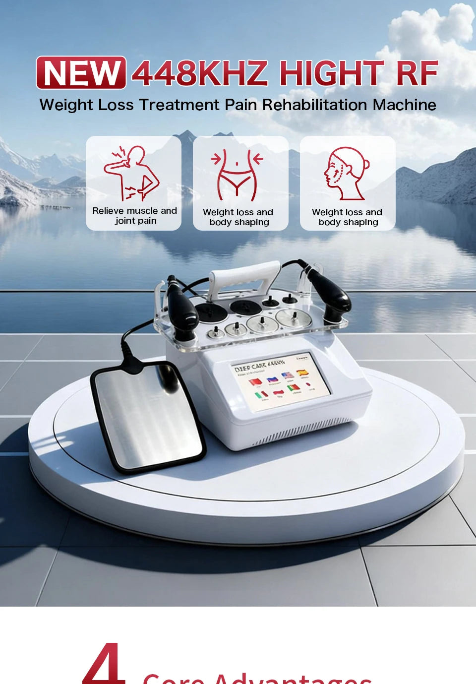 Kuanyew Tecar Therapy Device for Muscle Relief and Skin Firming