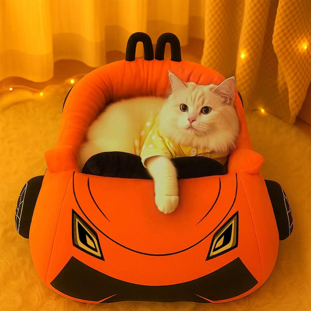 CWV Supercar Cat Bed With Soft Washable Cushion For Cats