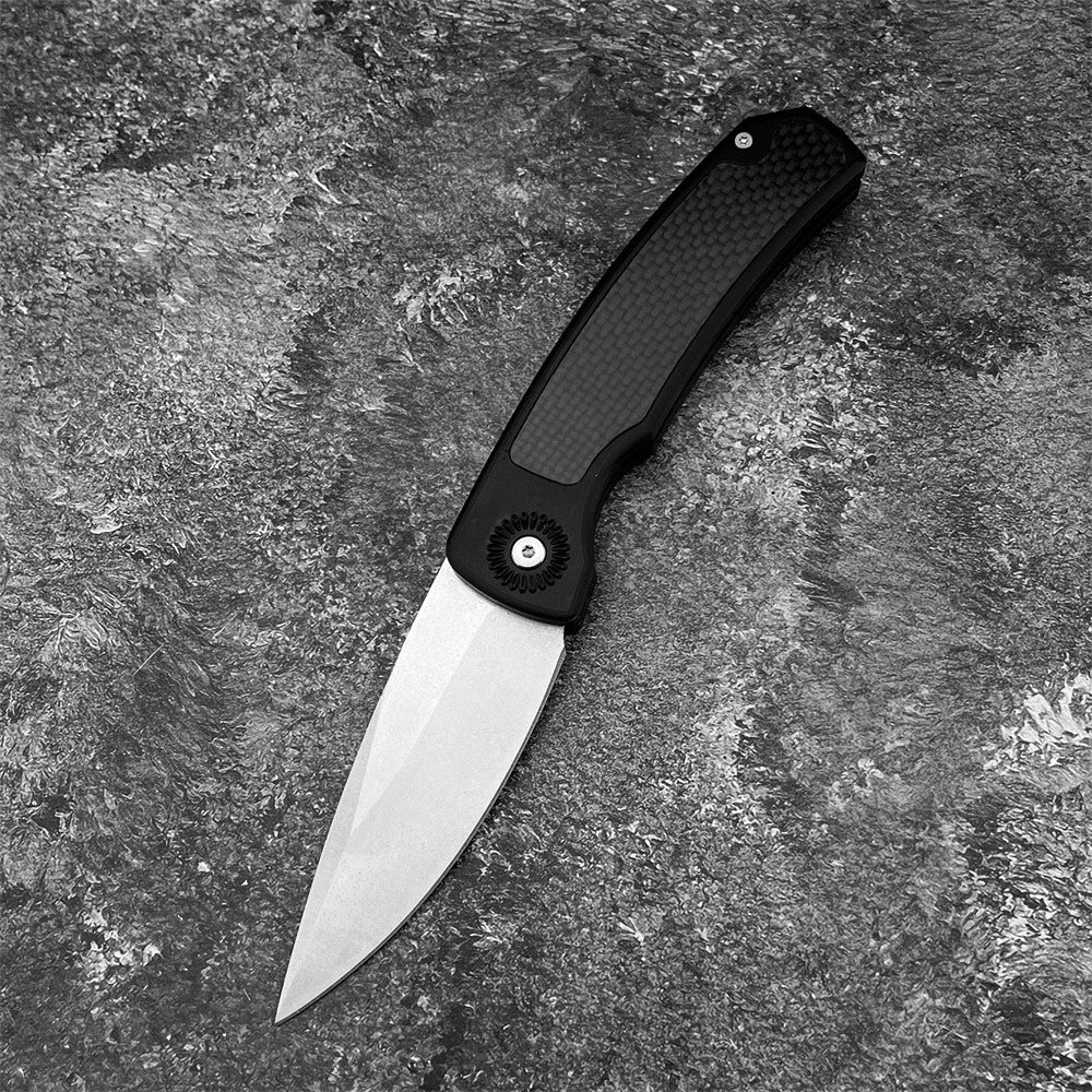 DIY EDC Folding Knife With Aluminum Handle And 440C Blade