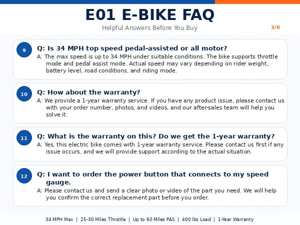 EOEOTWO E01 1000W Fat Tire Electric Bike Adults Extended Range