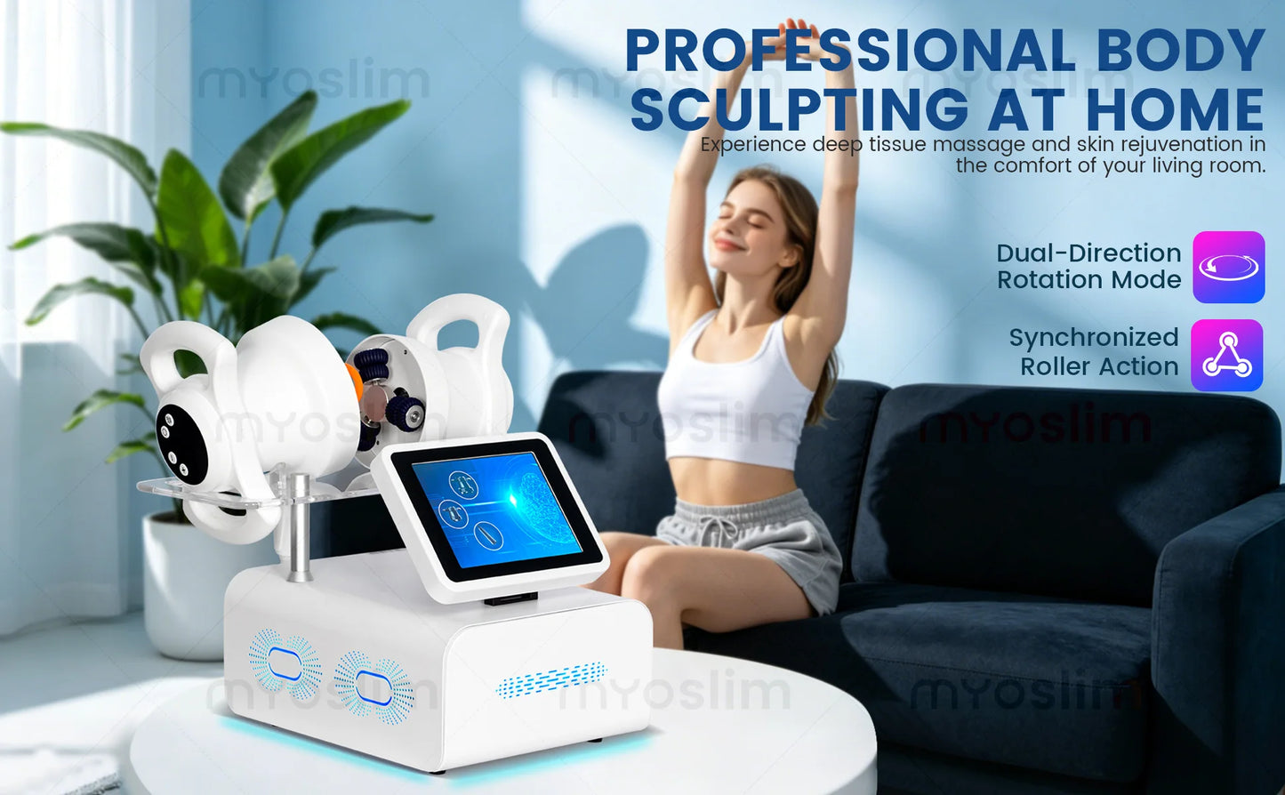 MYOSLIM 360 Degree Rotation Body Contouring Roller Massager