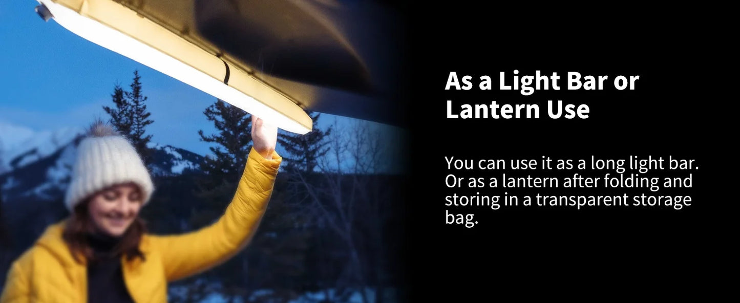 Rechargeable Inflatable Camping Light Waterproof Portable Tent Lantern