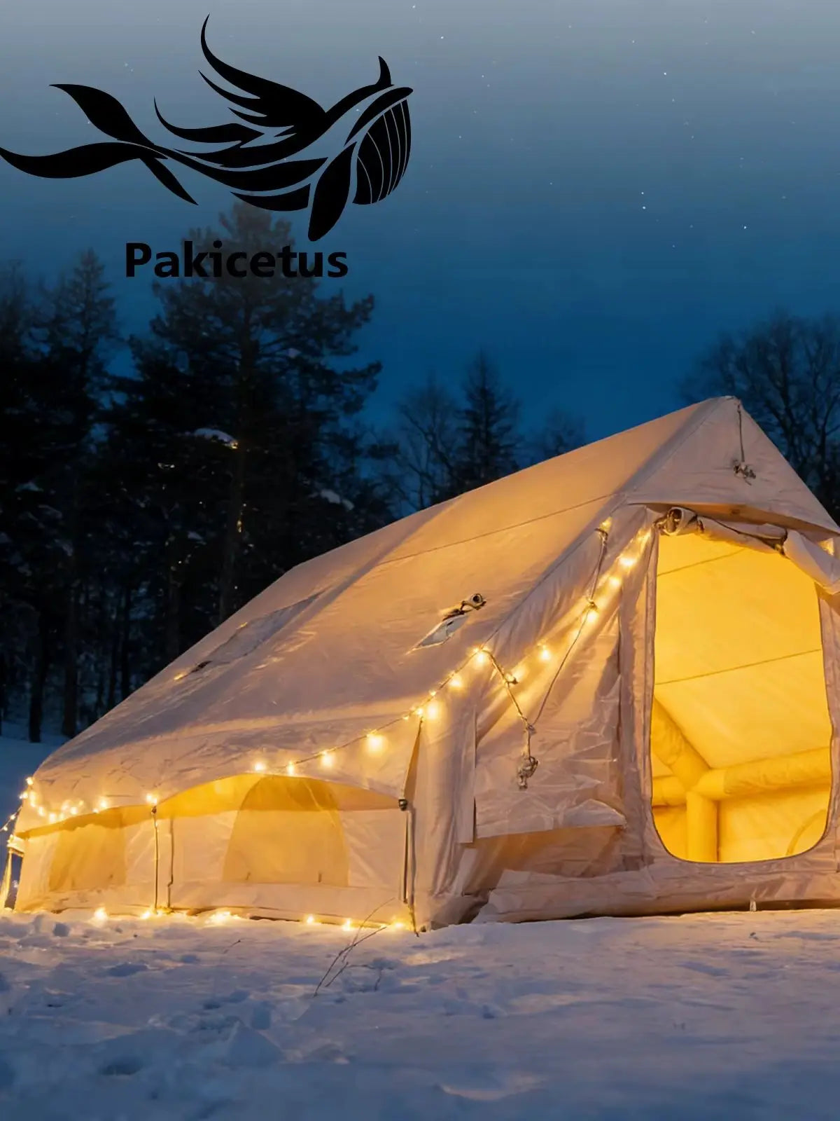Pakicetus Inflatable Quick Setup Camping Tent 4 Season Waterproof Portable