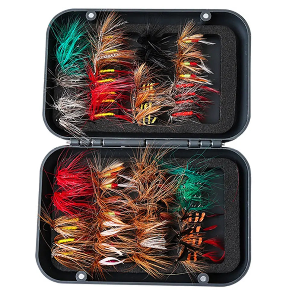 Bionic Fly Hook Set With Box For Trout Carp Fishing