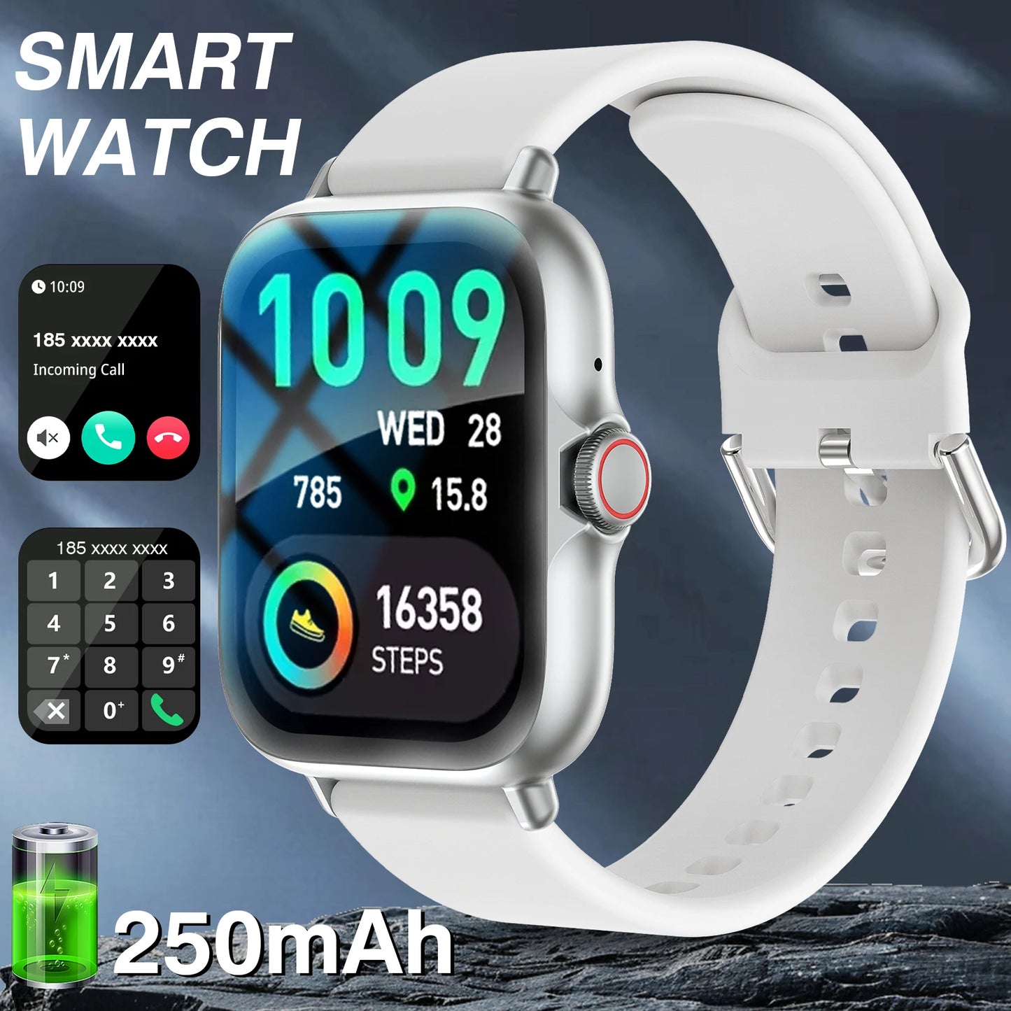 Odelettevcy Sports Smartwatch With Call Answering And Sleep Tracking