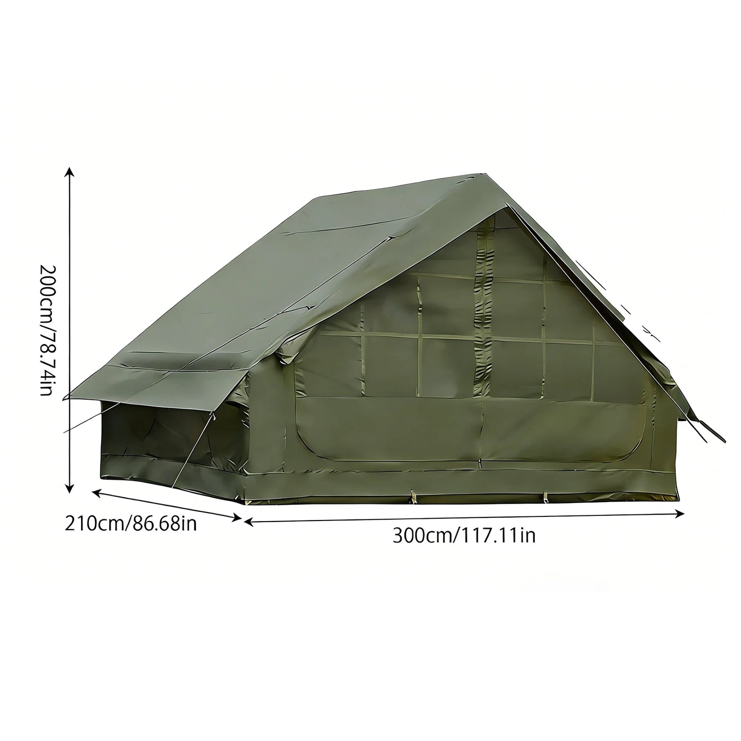 Inflatable Camping Tent With Skylight And Quick Airflow Design