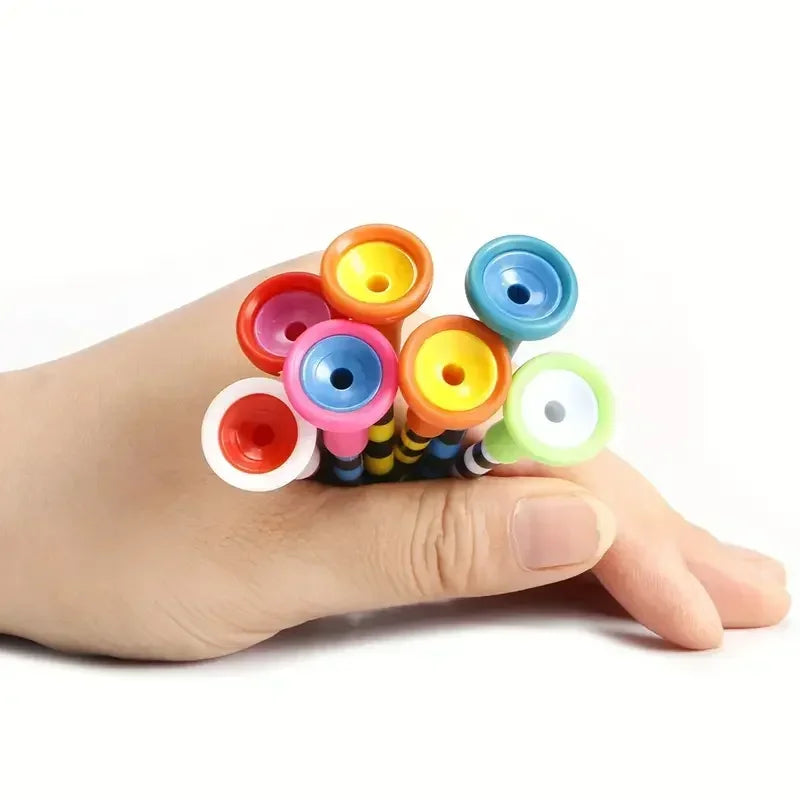 Unbreakable Golf Tees With Rubber Heads for Reduced Friction