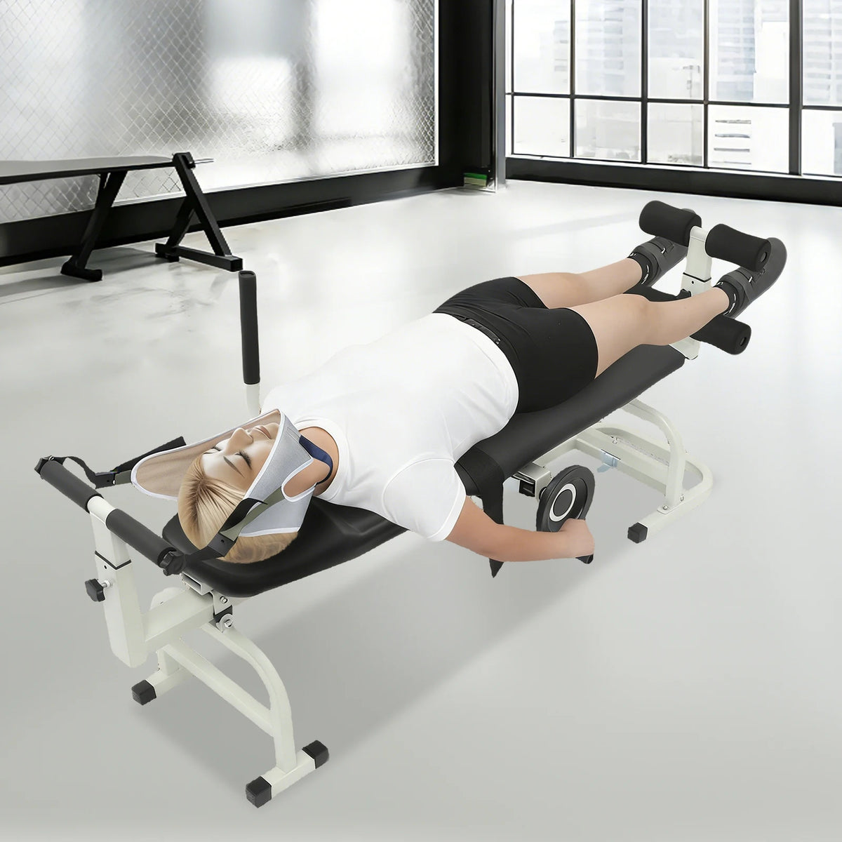 Adjustable Cervical Lumbar Traction Bed For Neck And Back Stretching