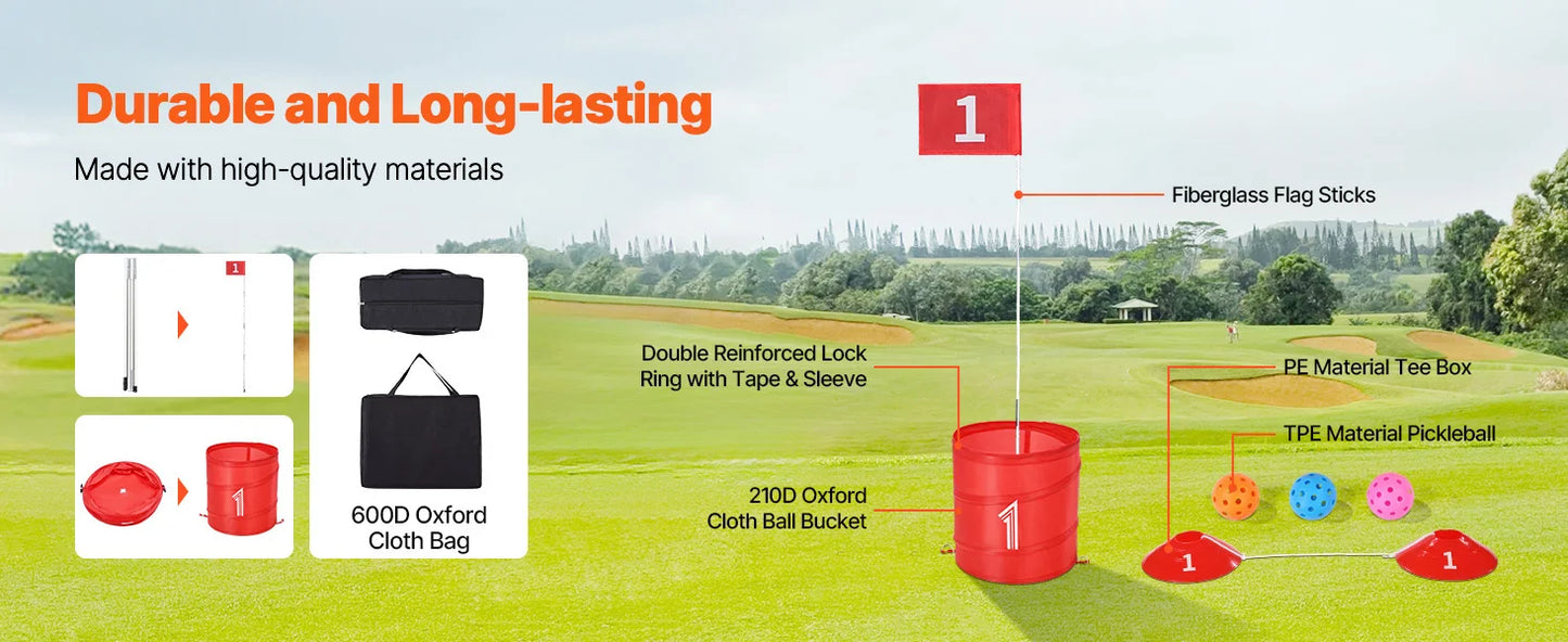 SucceBuy Portable Backyard Golf Practice Game for Kids