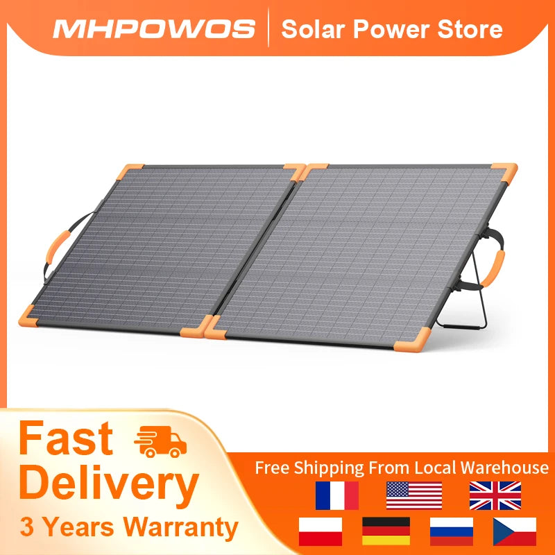 MHPOWOS Foldable Bifacial Monocrystalline Solar Panel