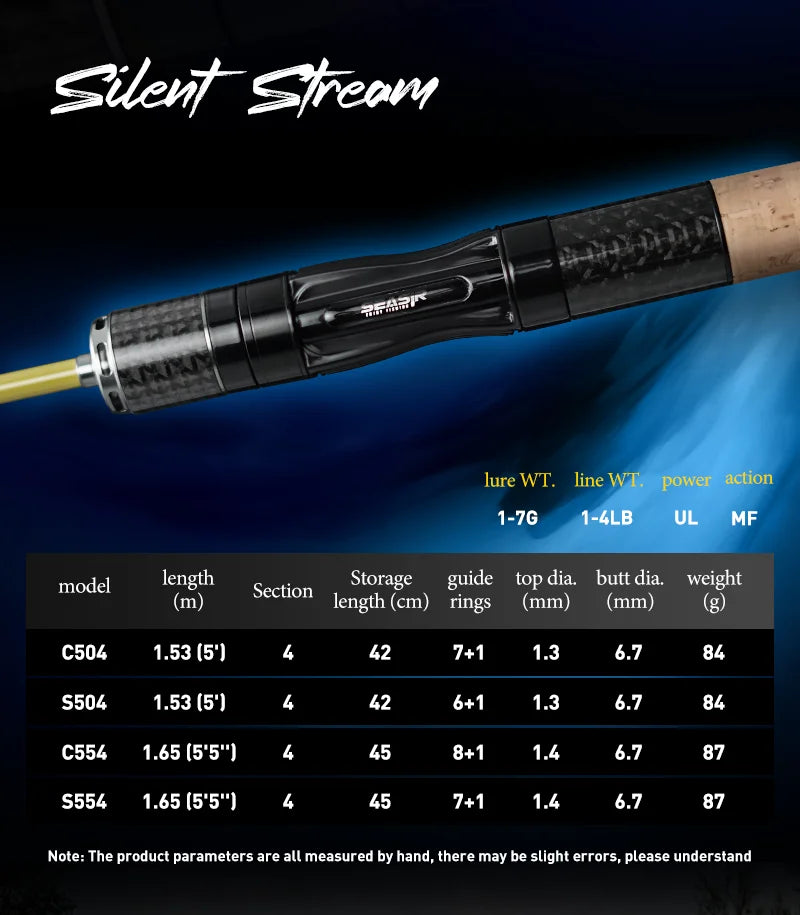 SeaSir Silent Stream Carbon Fiber Four Section Fishing Rod