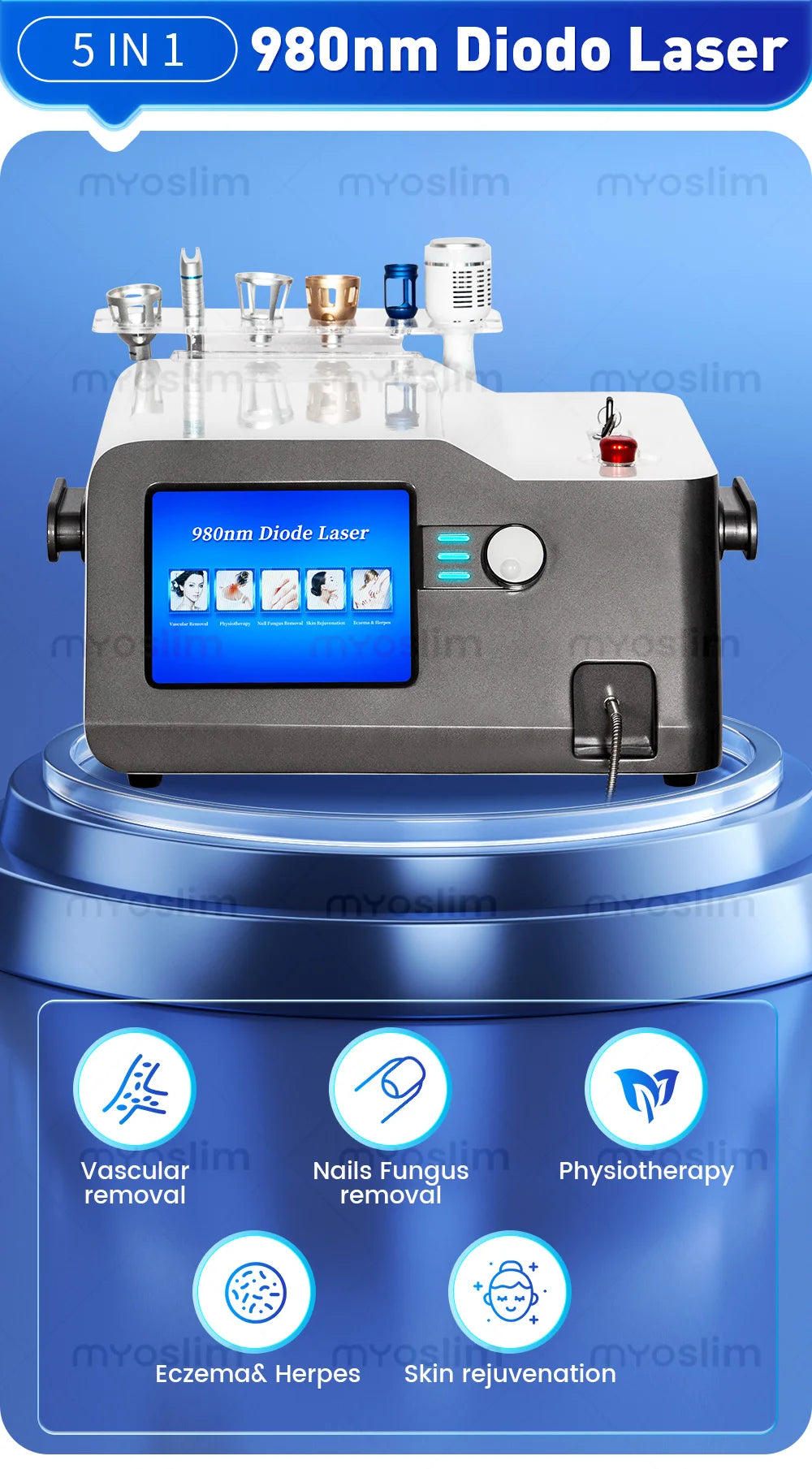 Myoslim Dual Wavelength Diode Laser Skin Rejuvenation Device