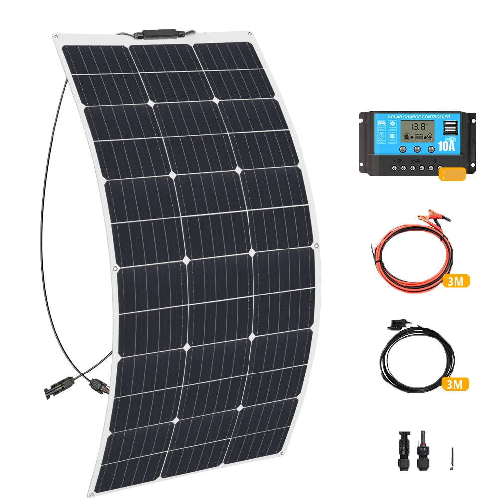 Xinpuguang Flexible Solar Panel Kit For RV Boat Battery Charging