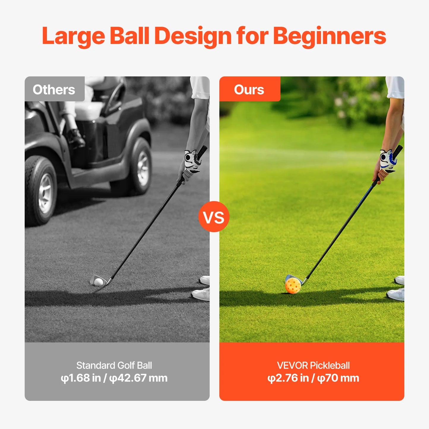 SucceBuy Backyard Bucket Golf Game Set For Family Outdoor Fun