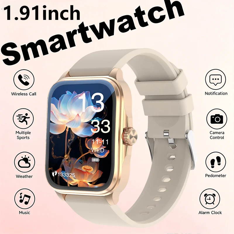 Odelettevcy Smartwatch With Wireless Calling And Fitness Tracking